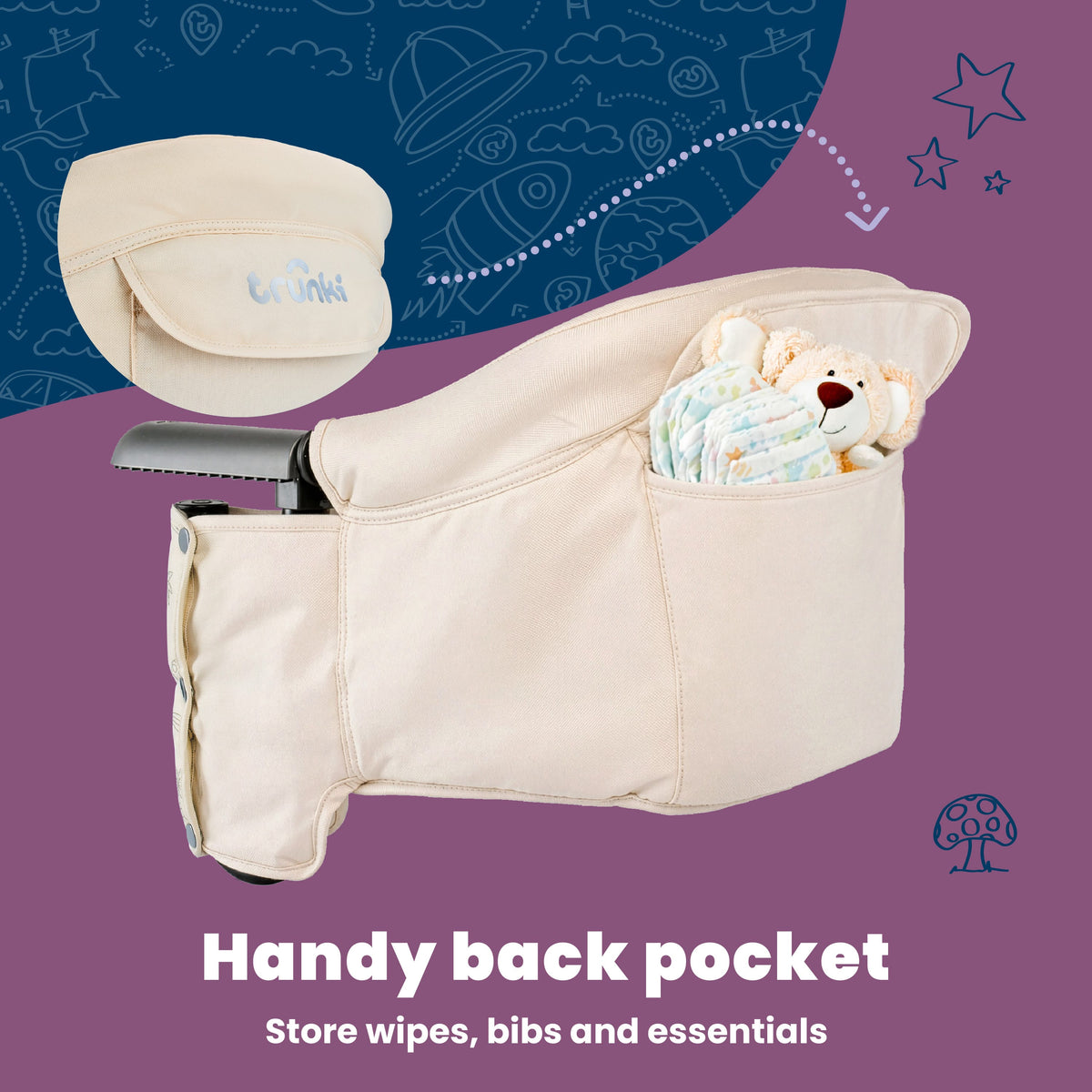 Trunki Clamp & Dine High Chair - Light