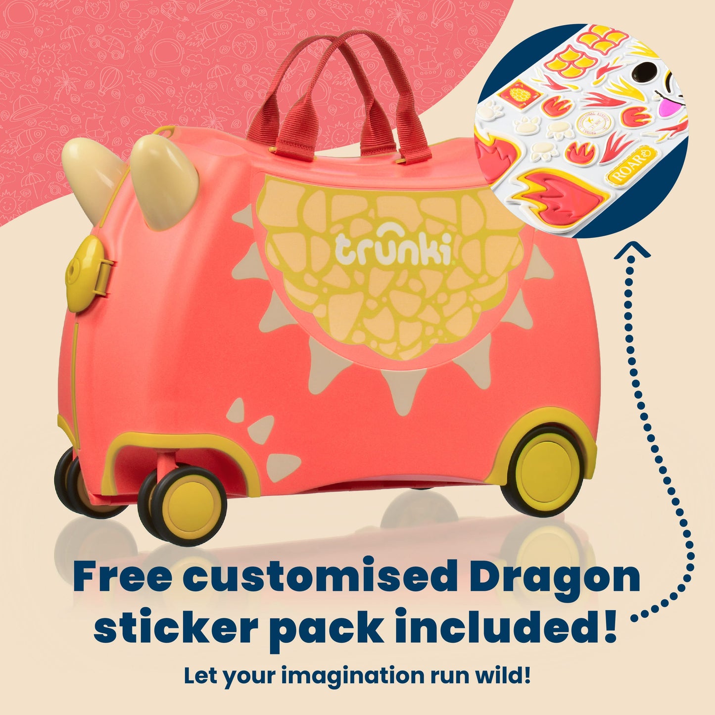 Dylan the Dragon Trunki Glide