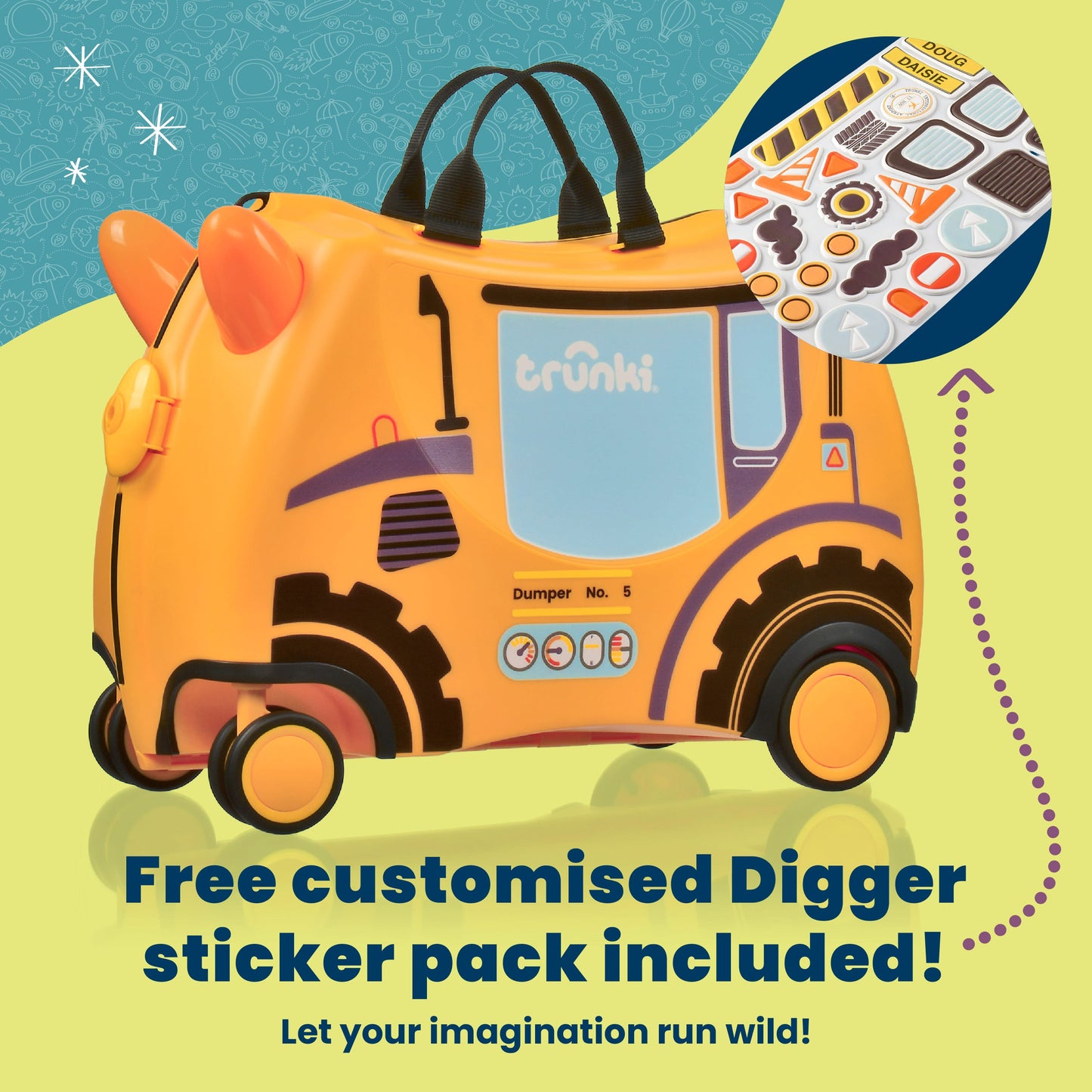 Doug the Digger Trunki Glide