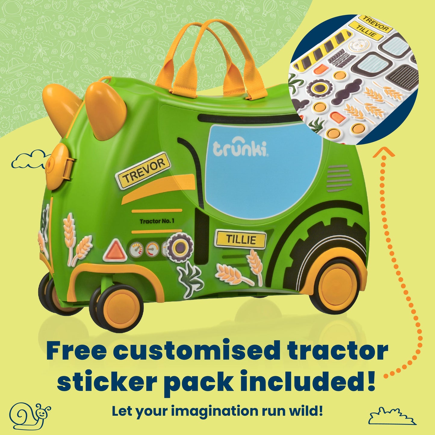 Tilly the Tractor Trunki Glide