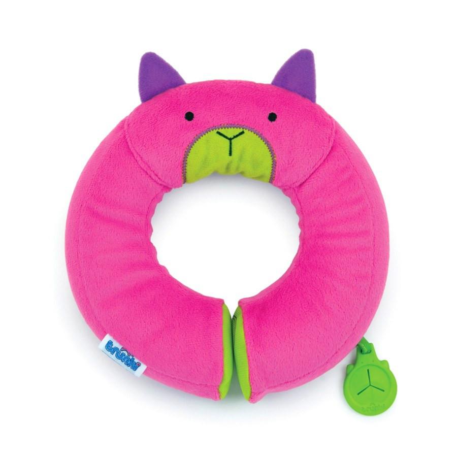 Yondi Pink Betsy Kids Travel Neck Pillow and Chin Support