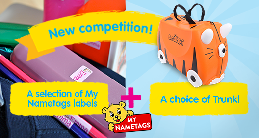 Competition: WIN a Trunki Suitcase & A Selection of My Nametags Labels!