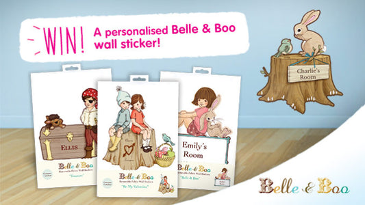 Competition: WIN 3 Personalised Wall Stickers With Belle & Boo!