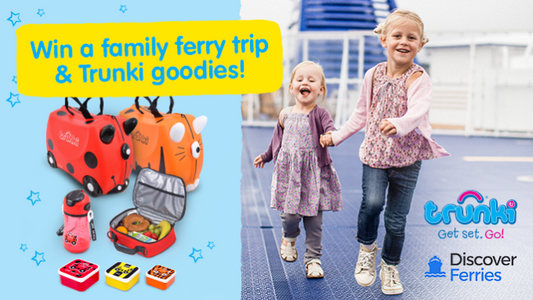 Competition: WIN A Family Ferry Trip & A Bundle Of Trunki Goodies! 5 Prizes To Win!