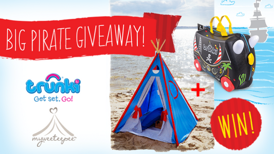 Competition: WIN A Sailor Teepee & Pedro The Pirate Ship Trunki With MyWeeTeePee!