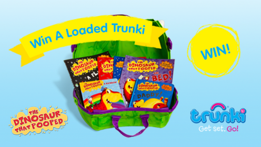 Competition: WIN A Trunki Filled With 'The Dinosaur That Pooped' Books!