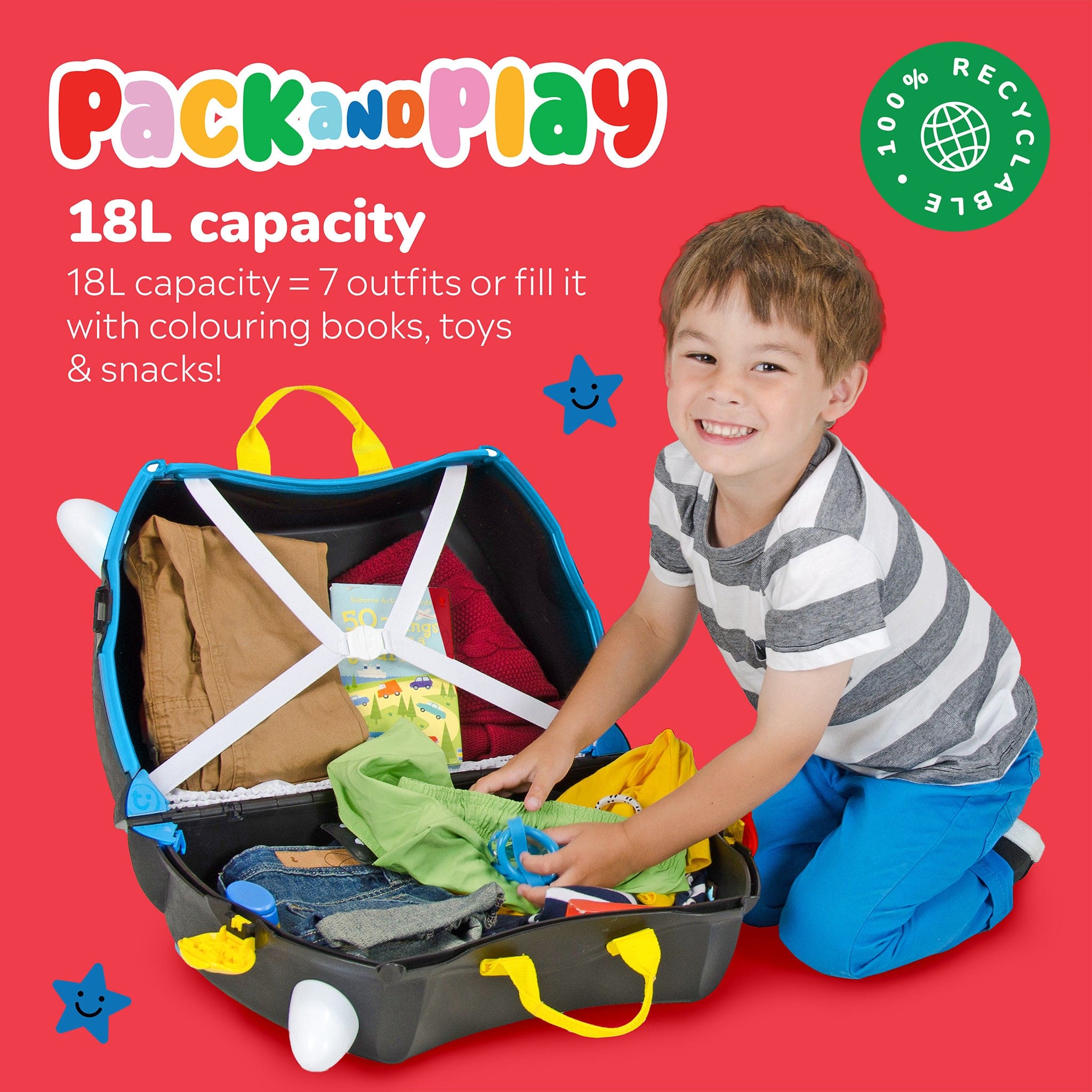 Trunki Ride On Suitcase Pedro the Pirate Ship