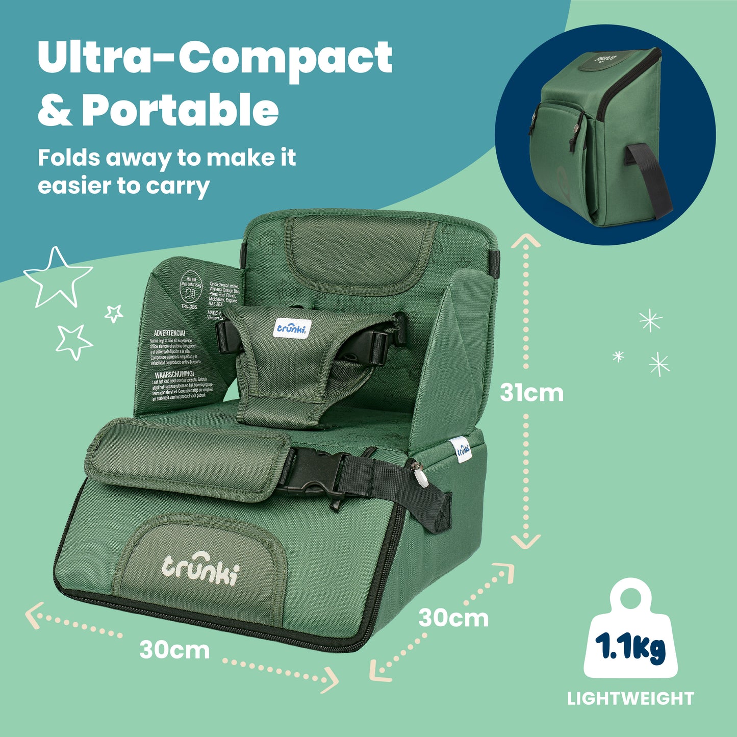 Trunki Dining Booster Seat - Green