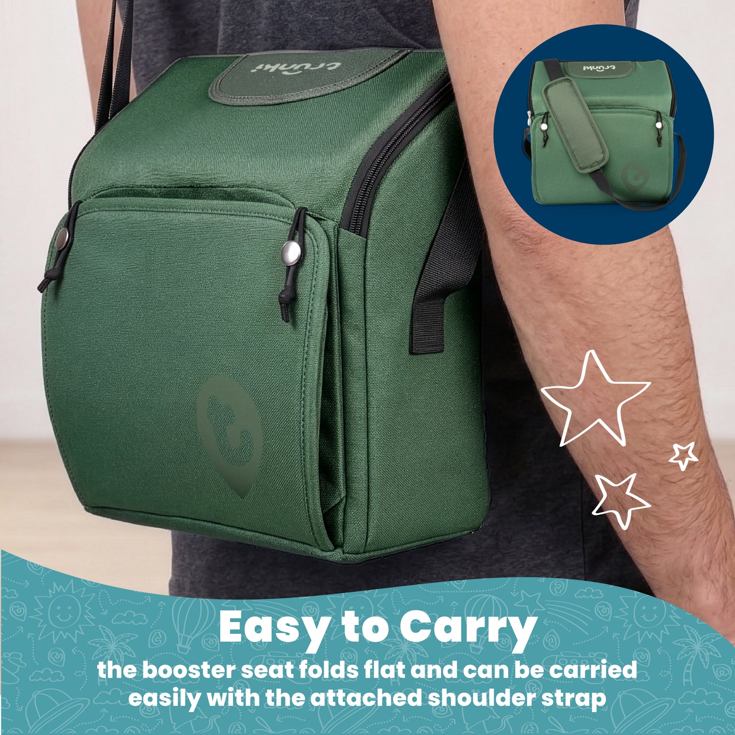 Trunki Dining Booster Seat - Green