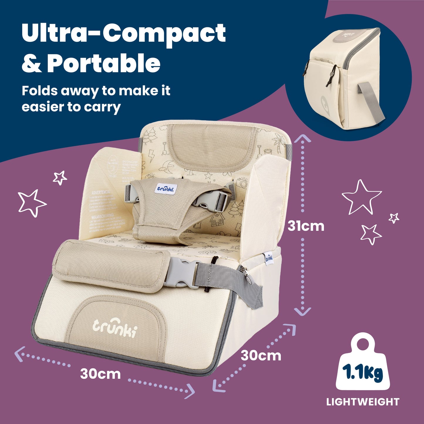 Trunki Dining Booster Seat - Light
