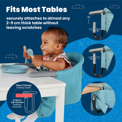 Trunki Clamp & Dine High Chair - Blue
