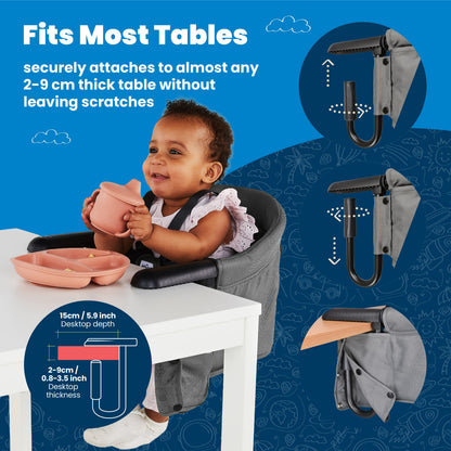 Trunki Clamp & Dine High Chair - Graphite Grey