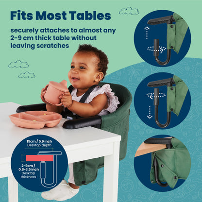 Trunki Clamp & Dine High Chair - Green