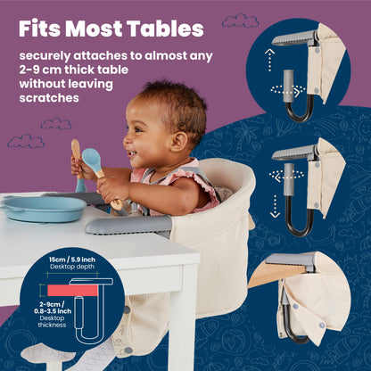 Trunki Clamp & Dine High Chair - Light
