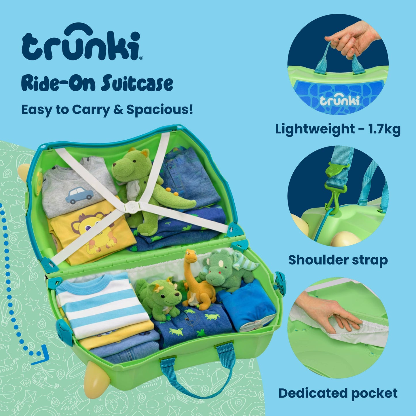 Dudley the Dinosaur Trunki Glide
