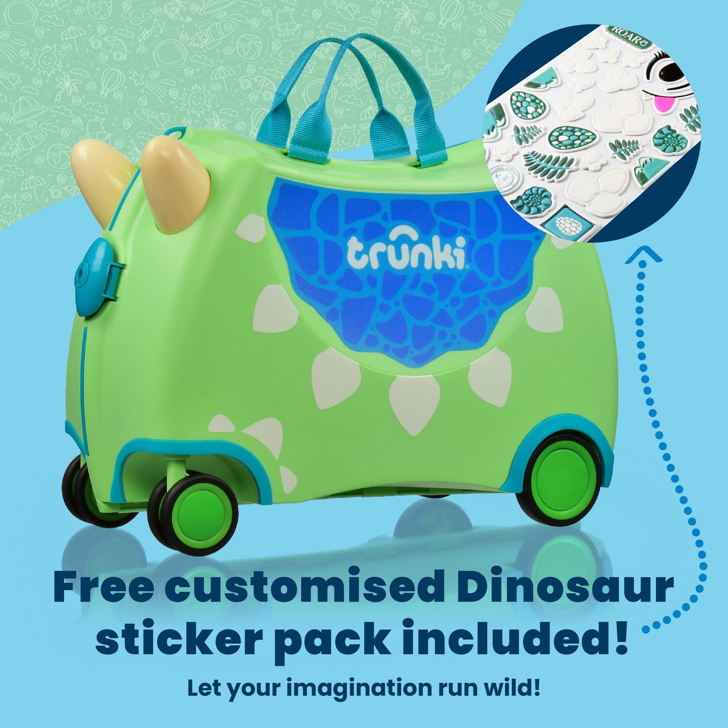 Dudley the Dinosaur Trunki Glide
