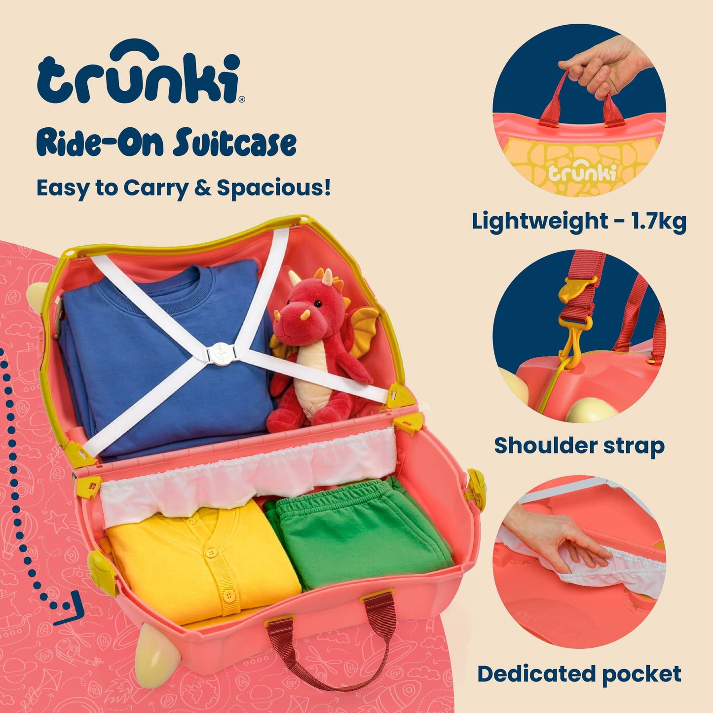 Dylan the Dragon Trunki Glide