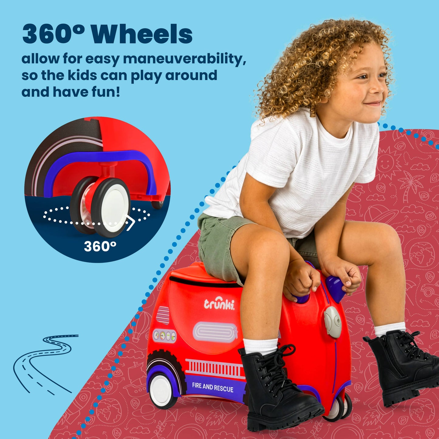Frank the Fire Truck Trunki Glide