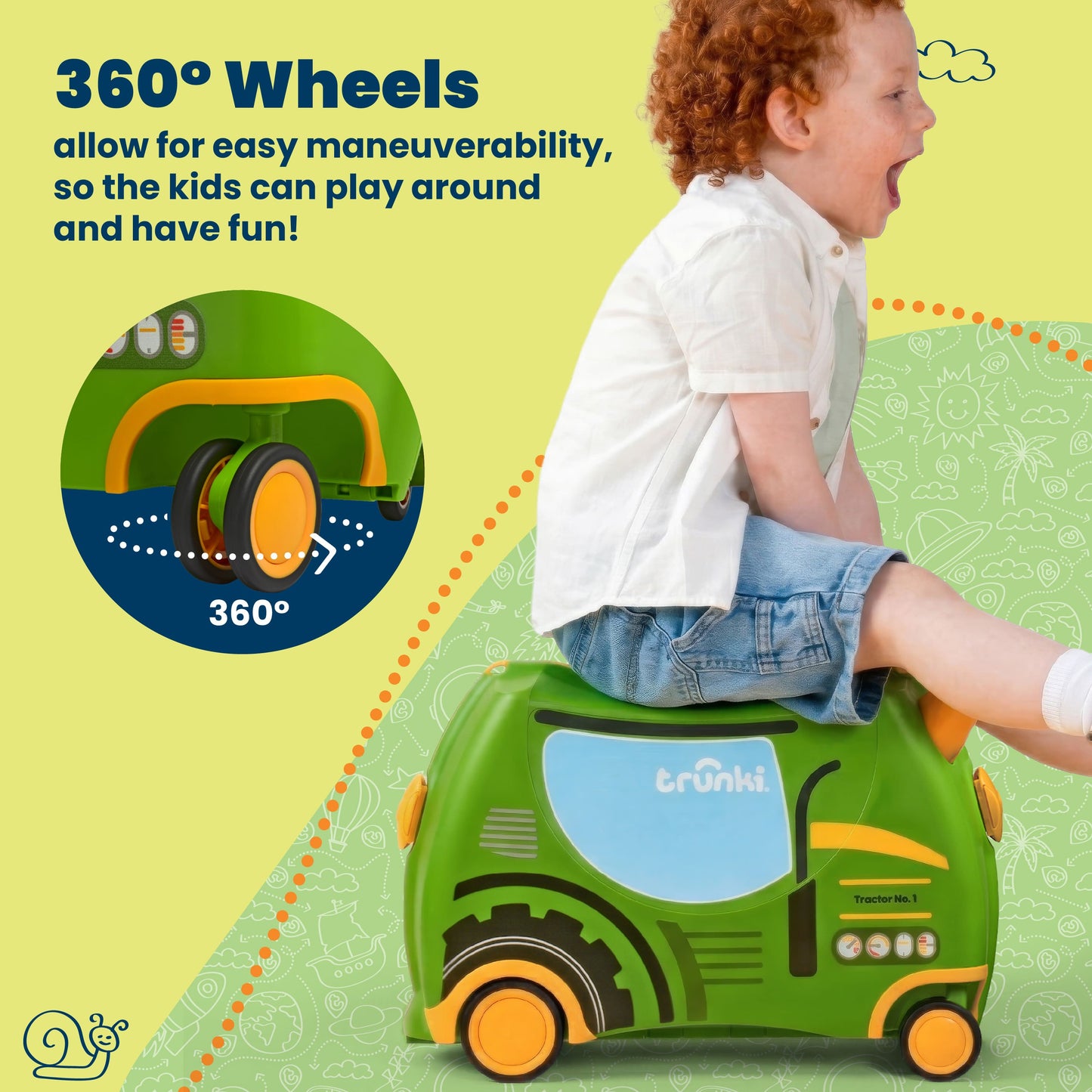 Tilly the Tractor Trunki Glide