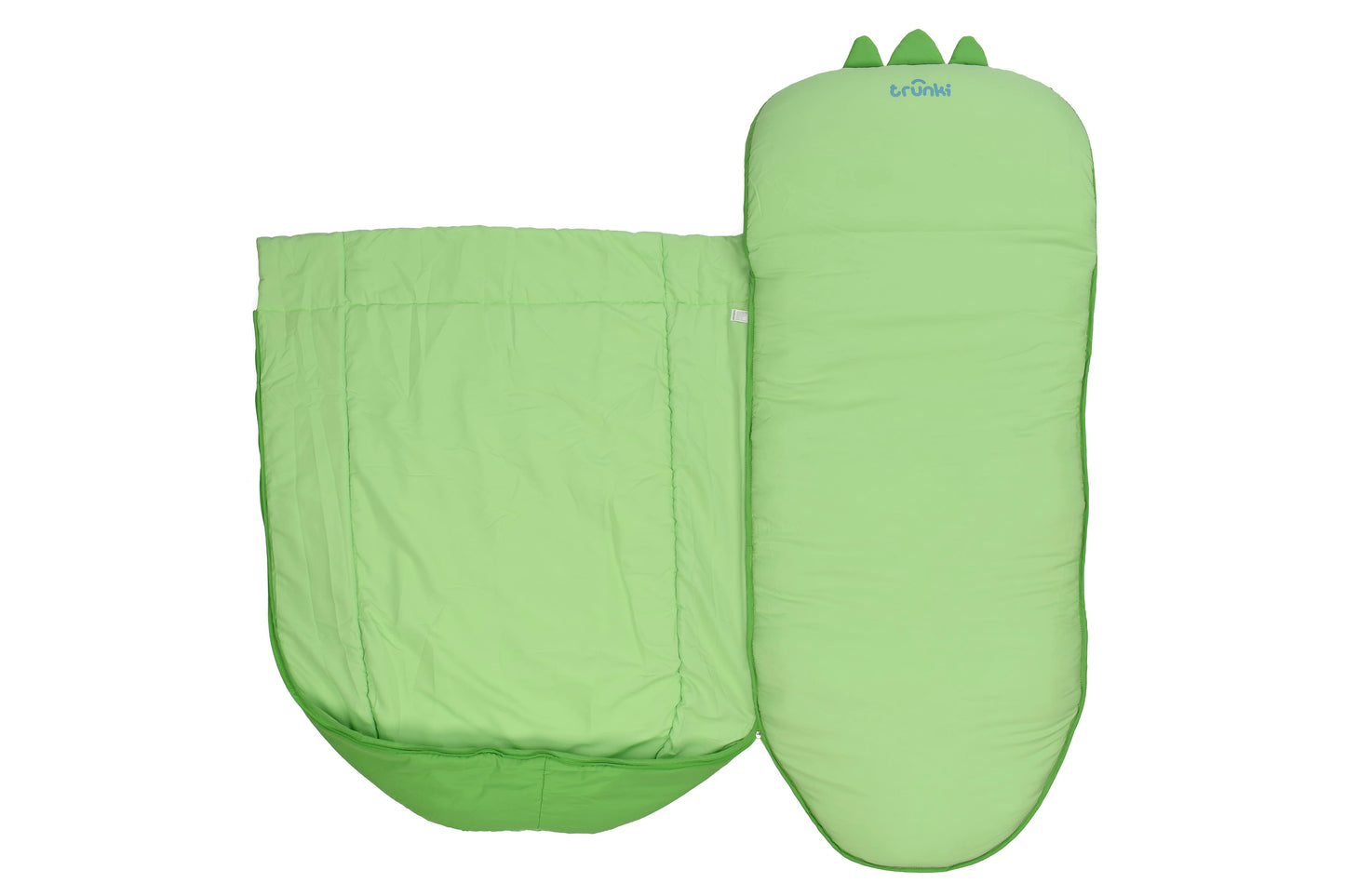 Trunki Kids’ Inflatable Travel Bed & Sleeping Bag - Dudley the Dinosaur (Green)