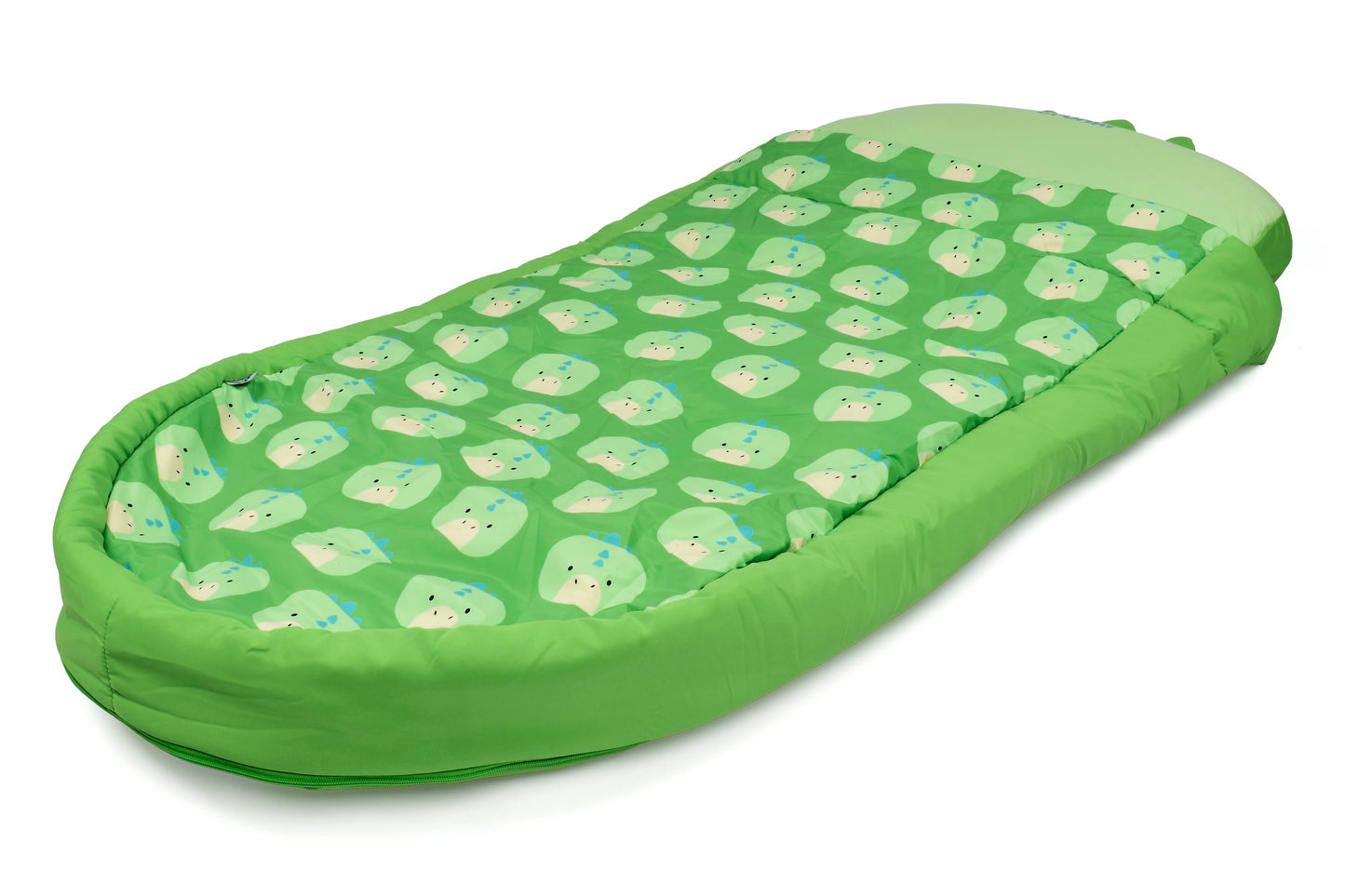 Trunki Kids’ Inflatable Travel Bed & Sleeping Bag - Dudley the Dinosaur (Green)