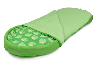 Trunki Kids’ Inflatable Travel Bed & Sleeping Bag - Dudley the Dinosaur (Green)