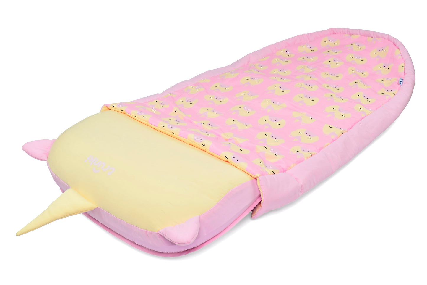 Trunki Kids’ Inflatable Travel Bed & Sleeping Bag - Una Unicorn (Pink)