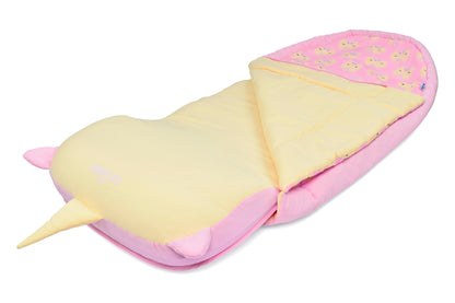 Trunki Kids’ Inflatable Travel Bed & Sleeping Bag - Una Unicorn (Pink)