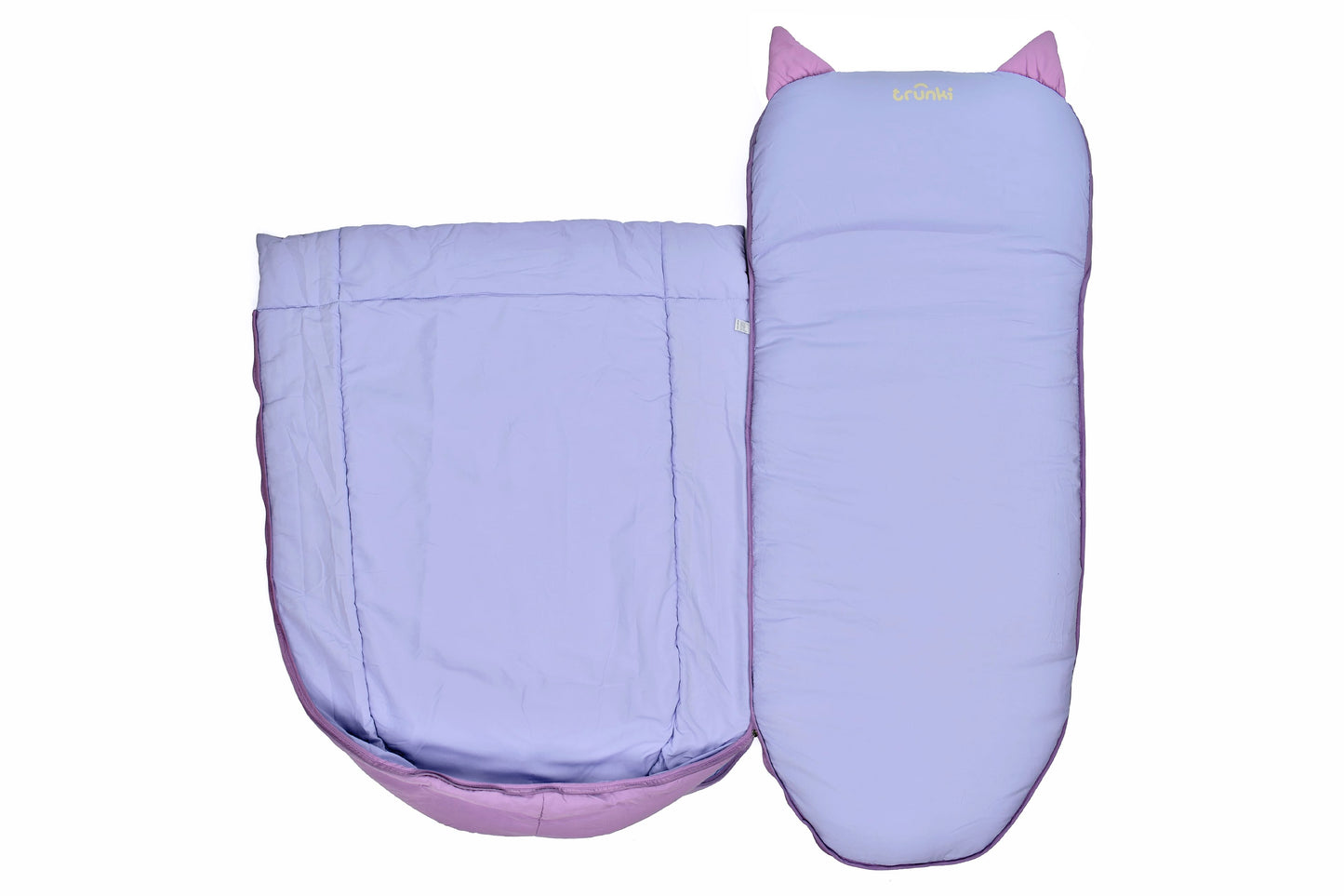 Trunki Kids’ Inflatable Travel Bed & Sleeping Bag - Cassie Cat (Purple)