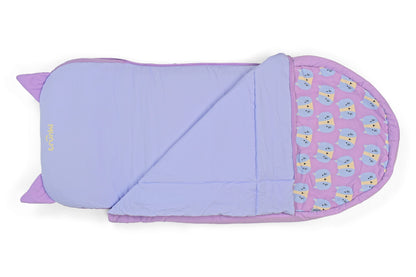 Trunki Kids’ Inflatable Travel Bed & Sleeping Bag - Cassie Cat (Purple)