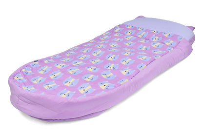 Trunki Kids’ Inflatable Travel Bed & Sleeping Bag - Cassie Cat (Purple)