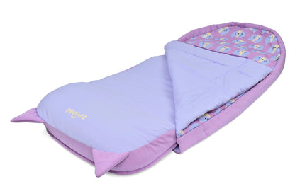 Trunki Kids’ Inflatable Travel Bed & Sleeping Bag - Cassie Cat (Purple)