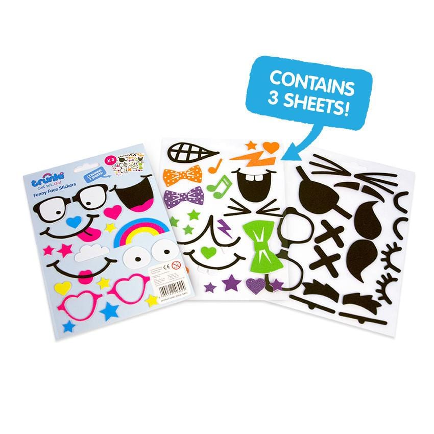 Sticker Box Faces Kids Faces Sticker Packs | Funny Sticker Books for Kids