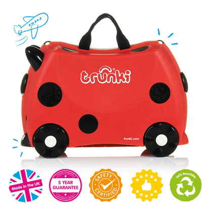 Harley The Ladybird Trunki Ride On Luggage