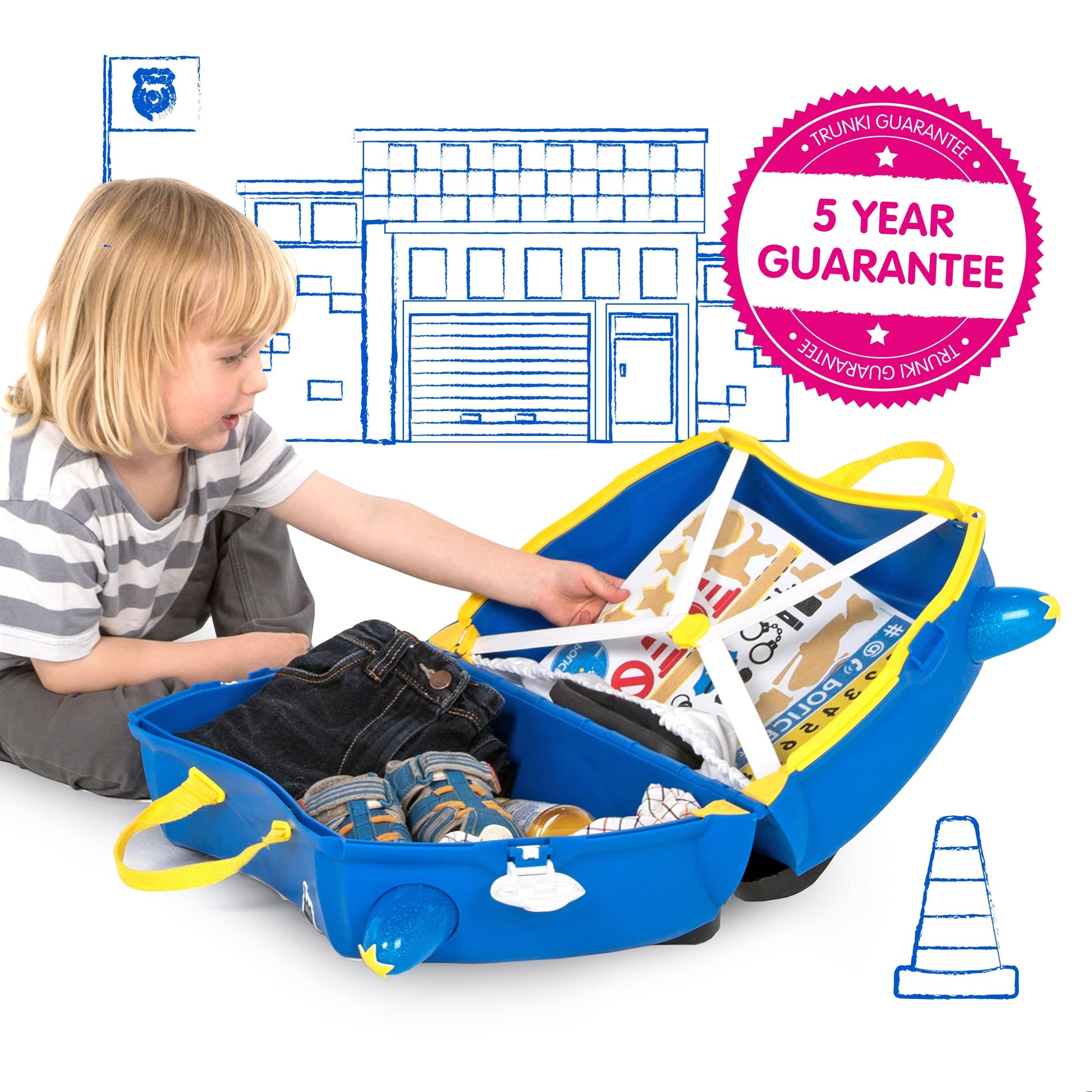 Percy The Police Car Child Suitcase
