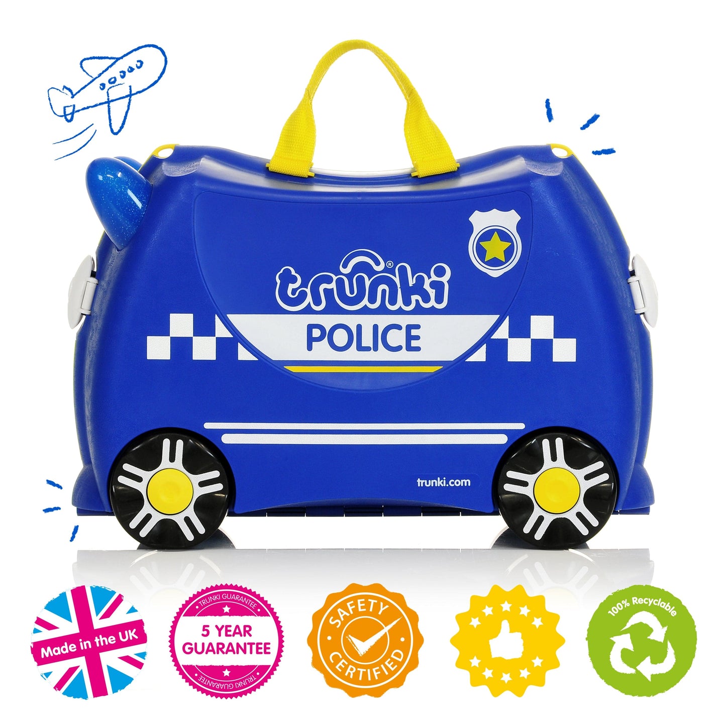 Percy The Police Car Trunki Ride On Luggage