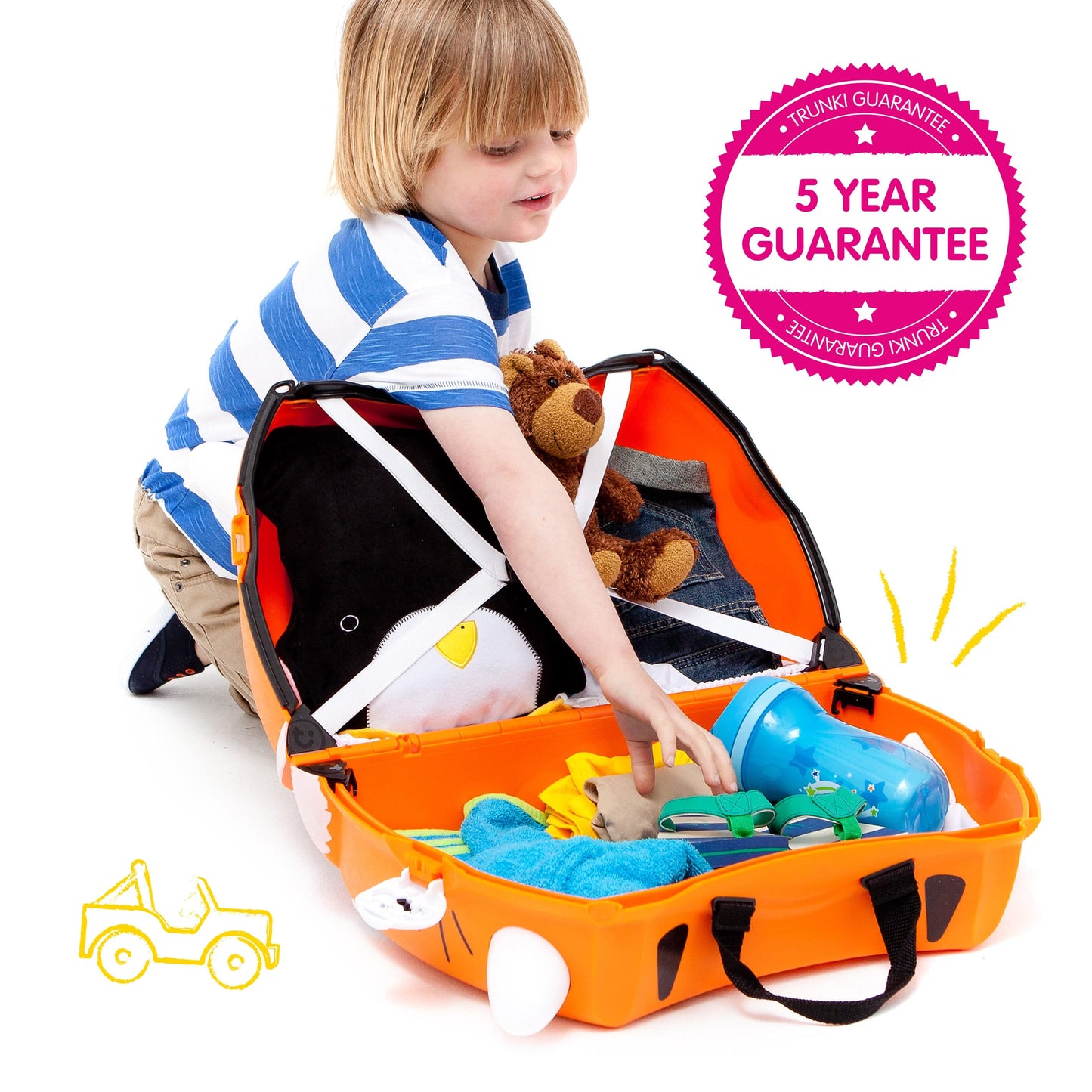 Tipu The Tiger Trunki Kids Luggage