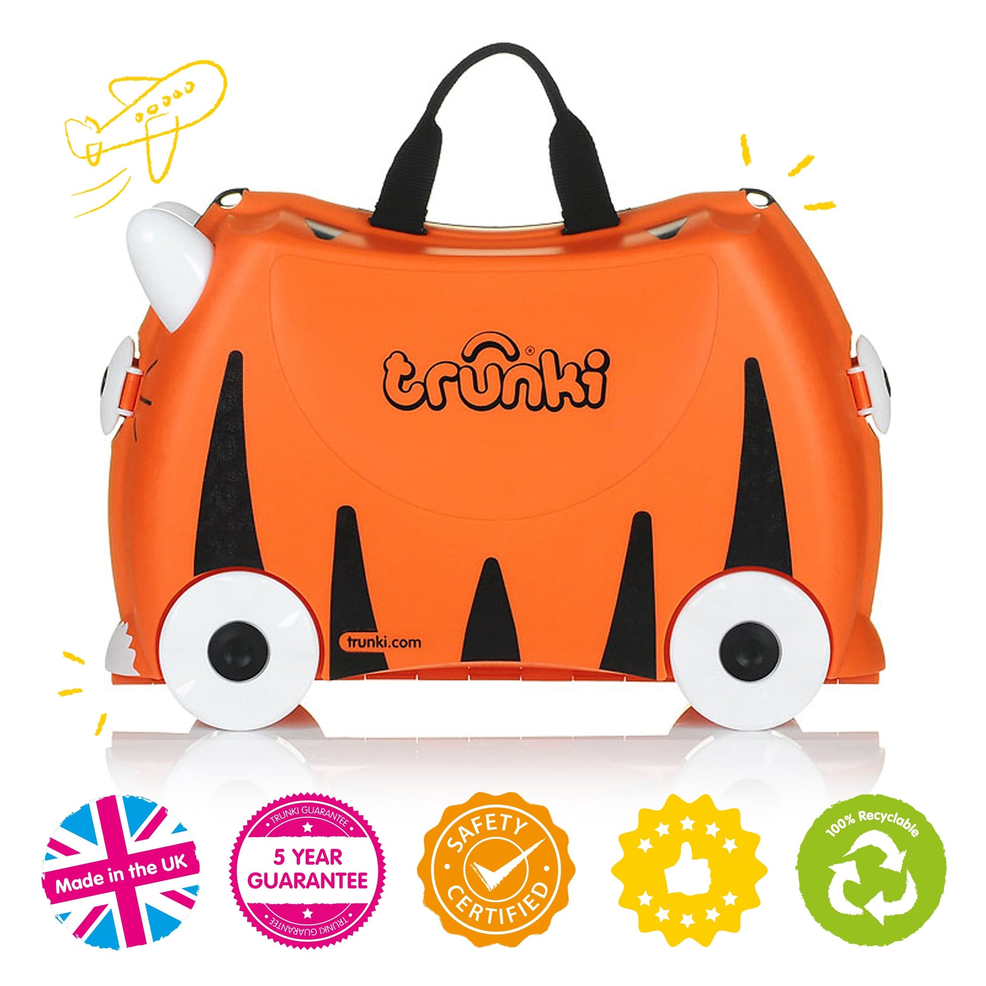 Tipu The Tiger Trunki Ride On Luggage