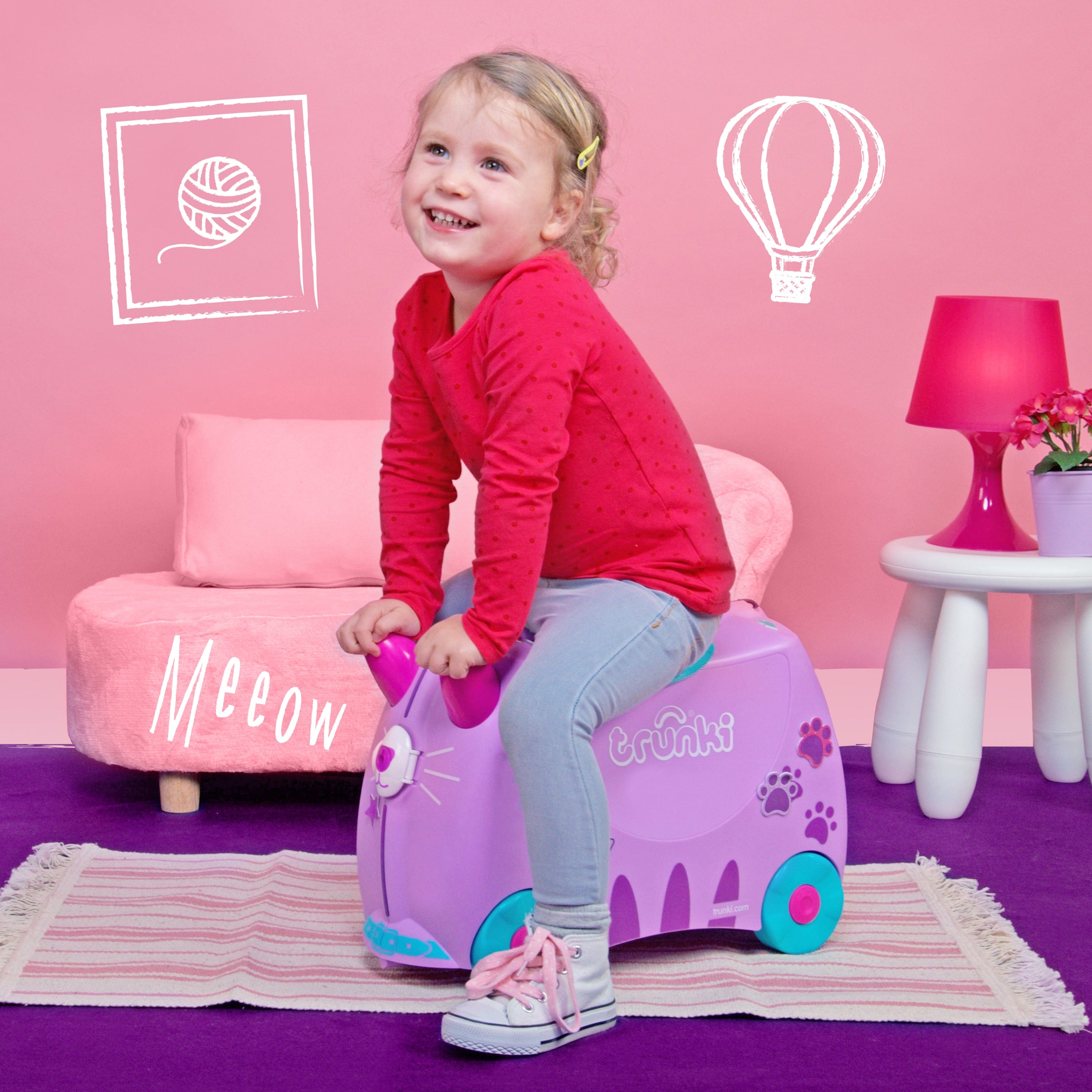 Trunki Ride On Suitcase Cassie The Cat